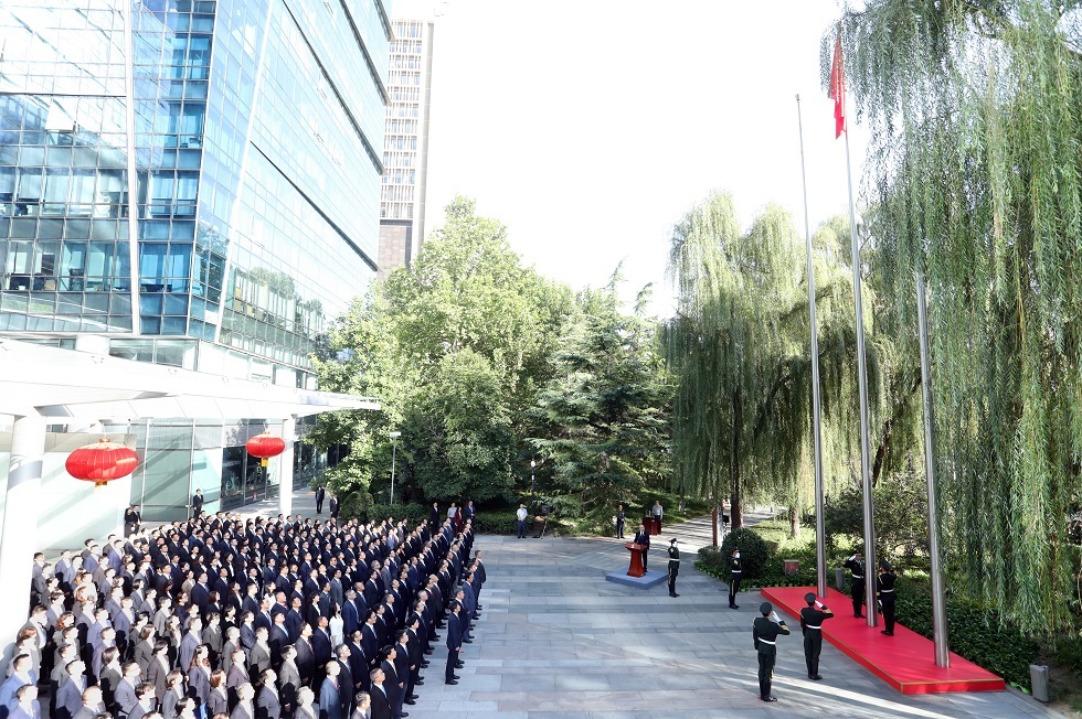 升国旗仪式现场2